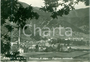 Cartolina originale da collezione 1949 CALIZZANO SV Panorama di sogno del paese Cartolina FG VG 1