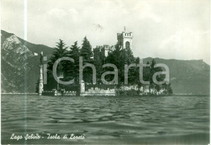 Cartolina originale da collezione 1955 ca MONTE ISOLA BS Isola di LORETO nel Lago SEBINO Cartolina FG NV 1