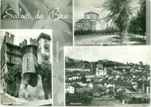 Cartolina originale da collezione 1961 BRA CN Vedutine Nuovo Santuario MADONNA DEI FIORI Cartolina FG VG 1