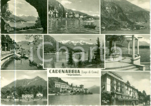 Cartolina originale da collezione 1956 GRIANTE CO Vedutine di CADENABBIA e del Lago Cartolina FG VG 1