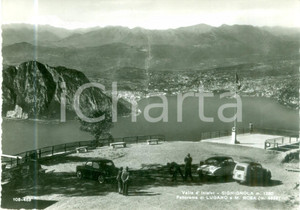 Cartolina originale da collezione 1955 ca LANZO D INTELVI CO Turisti sul Lago Panorama SIGHIGNOLA Cartolina FG 1
