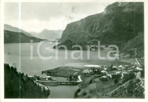 Cartolina originale da collezione 1951 MOLVENO TN Panorama con lago e DOLOMITI DI BRENTA Cartolina FG VG 1