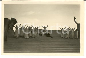 Cartolina originale da collezione 1939 SIRACUSA Teatro Greco  Ecuba di Euripide Cartolina FP NV Foto MALTESE 1