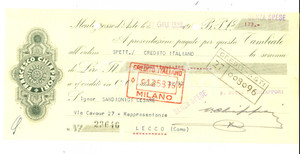 Documento originale, autentico 1940 MONTEGROSSO D ASTI Ditta Francesco CHIAPPORI Cambiale pubblicitaria 1
