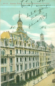 Cartolina originale da collezione 1907 BUENOS AIRES ARGENTINA La Prensa Intendencia Municipal Cartolina FP VG 1