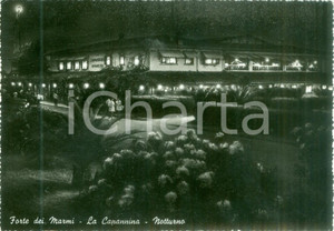 Cartolina originale da collezione 1953 FORTE DEI MARMI LU Veduta notturna de LA CAPANNINA Cartolina FG VG 1