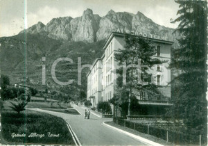 Cartolina originale da collezione 1950 TERME DI BOARIO BS Grande Albergo Terme Cartolina ANIMATA FG VG 1