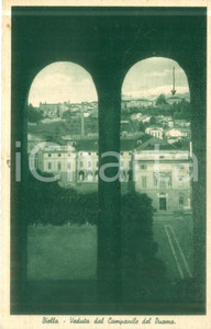 Cartolina originale da collezione 1951 BIELLA Veduta dal Campanile del Duomo Cartolina postale FP VG 1