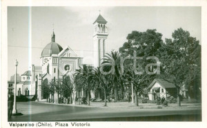 Cartolina originale da collezione 1951 VALPARAISO CHILE Veduta di Plaza Victoria Cartolina FP NV 1