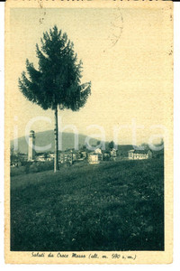Cartolina originale da collezione 1938 CROCEMOSSO BI Veduta panoramica Cartolina postale FP VG 1