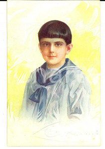 Cartolina originale da collezione 1910 ca RITRATTI SAVOIA Principe ereditario Umberto Cartolina ill. GUERZONI 1