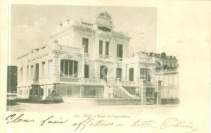 Cartolina originale da collezione 1902 NICE FRANCE Le Palais de l Agriculture Cartolina FP VG 1