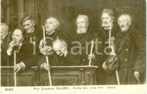 Cartolina originale da collezione 1958 ARTE Pier Celestino GILARDI Hodie tibi cras mihi Cartolina FP VG 1