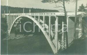 Cartolina originale da collezione 1935 ca GMUNDEN AUSTRIA Il ponte sul TRAUNFALL Cartolina FP NV 1