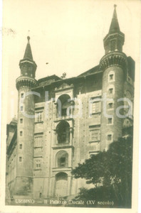 Cartolina originale da collezione 1929 URBINO PU Facciata del Palazzo Ducale Cartolina FP VG 1