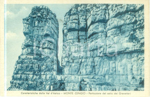 Cartolina originale da collezione 1944 VAL D ASTICO Il Salto dei Granatieri sul Monte CENGIO Cartolina FP NV 1