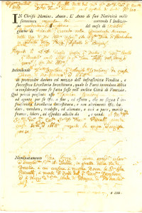 Documento originale, autentico 1763 MONTICHIARI Giovanni ZAMBONE vende terra IL TOSONE a Giovanni PICCINELLI 1