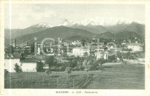 Cartolina originale da collezione 1950 GIAVENO TO Panorama con orto Cartolina postale FP VG 1
