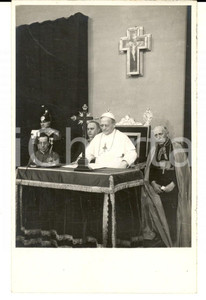Cartolina originale da collezione 1935 ca ROMA Papa Pio XI alla scrivania Foto cartolina postale FP NV 1