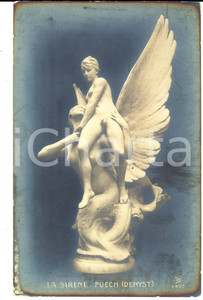 Cartolina originale da collezione 1920 ca ARTE Denys PUECH La sirena Cartolina postale FP NV 1