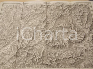 Mappa, planimetria storica 1880 ca Carte de FRANCE  Ville de CHAMBERY Mappa su tela 70 x 50 cm 1