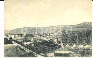 Cartolina originale da collezione 1917 WWI ZONA DI GUERRA Veduta con accampamento militare Cartolina RARA FP VG 1