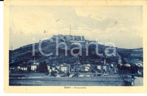 Cartolina originale da collezione 1924 GAVI AL Veduta panoramica Cartolina postale FP VG 1