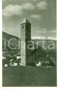 Cartolina originale da collezione 1952 PRATO ALLO STELVIO BZ Il campanile della chiesa Cartolina FP VG 1