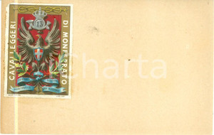 Cartolina originale da collezione 1900 ca 13Â° CAVALLEGGERI DI MONFERRATO Cartolina reggimentale FP NV 1