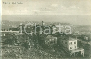 Cartolina originale da collezione 1923 GENOVA Panorama di RIGHI Cartolina postale ANIMATA FP VG 1