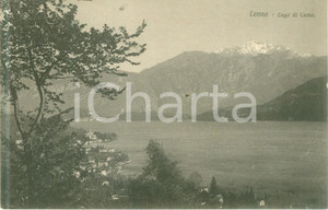 Cartolina originale da collezione 1930 ca TREMEZZINA CO Panorama di LENNO con Lago di COMO Cartolina FP NV 1