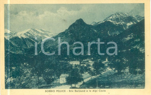 Cartolina originale da collezione 1941 BOBBIO PELLICE TO Bric Bariound e le Alpi Cozie Cartolina FP NV 1