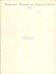 Documento originale, autentico 1945 ca VIGEVANO PV Panificatori Associati Acquisti Collettivi Carta intestata 1