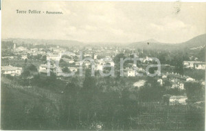Cartolina originale da collezione 1935 ca TORRE PELLICE TO Panorama dalle colline Cartolina FP NV 1
