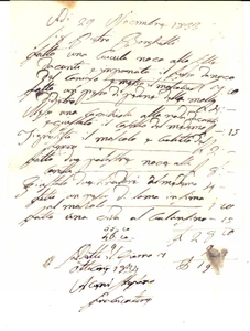 Documento originale, autentico 1833 BRESCIA Ricevuta a Pietro BORGHETTI per lavori manutenzione Dialettale 1