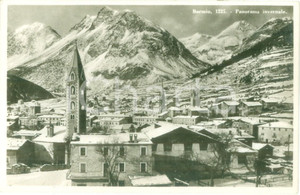 Cartolina originale da collezione 1935 ca BORMIO SO Panorama invernale con la chiesa Cartolina FP NV 1