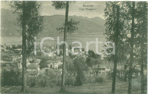 Cartolina originale da collezione 1954 BAVENO VB Panorama con il Lago Maggiore Cartolina FP VG 1