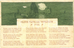 Cartolina originale da collezione 1912 VENEZIA Vilote popolari veneziane 1600 Cartolina FP VG 1