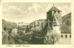 Cartolina originale da collezione 1936 BOLZANO veduta di castello MARECCIO Cartolina postale FP NV 1