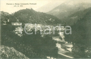 Cartolina originale da collezione 1935 ca PERRERO TO Panorama di Borgo COLONNELLO PETTINATI Cartolina FP NV 1