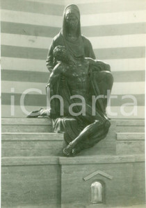 Fotografia d epoca originale 1928 TRIPOLI LIBIA La PietÃ , dello scultore Attilio SELVA Fotografia 1