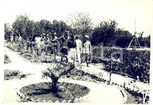 Fotografia d epoca originale 1932 ALMARJ / BARCE LIBIA Vittorio Emanuele III visita azienda agricola Foto 1