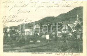 Cartolina originale da collezione 1932 MARCHIROLO VA Panorama del paese dai campi Cartolina FP VG 1