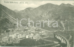 Cartolina originale da collezione 1928 TENDA FRANCE Panorama della Valle ROIA Cartolina postale FP VG 1