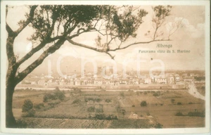 Cartolina originale da collezione 1935 ca ALBENGA SV Panorama visto da SAN MARTINO Cartolina FP NV 1