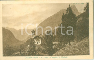 Cartolina originale da collezione 1941 ALA DI STURA TO Cappella San Michele di MARTASSINA Cartolina FP VG 1