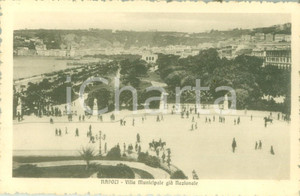 Cartolina originale da collezione 1930 ca NAPOLI Villa Municipale giÃ  Nazionale Cartolina FP NV 1