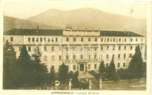Cartolina originale da collezione 1930 DOMODOSSOLA VB Facciata del Collegio ROSMINI Cartolina FP VG 1
