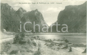 Cartolina originale da collezione 1935 ca VAL PUSTERIA Il Lago di DOBBIACO e le DOLOMITI Cartolina FP NV 1