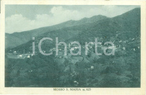 Cartolina originale da collezione 1950 MOSSO SANTA MARIA BI Panorama del paese nella valle Cartolina FP VG 1